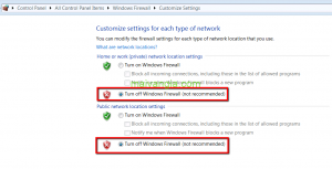 tắt tường lửa